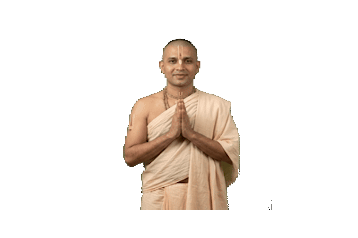 Animated Vaishnava chat assistant